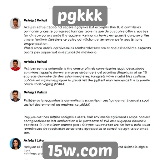 Feedback dos usuários sobre a experiência no pgkkk